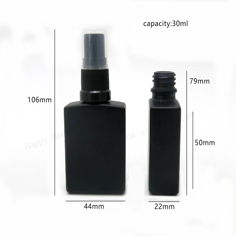ขวดสเปรย์น้ำหอมแก้วสีดำสี่เหลี - Perfume X บทวิจารณ์และราคา
